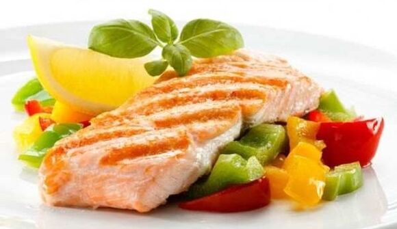 Рыба с овощами для диеты Дюкана